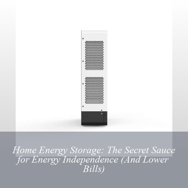 Home Energy Storage: The Secret Sauce for Energy Independence (And Lower Bills)